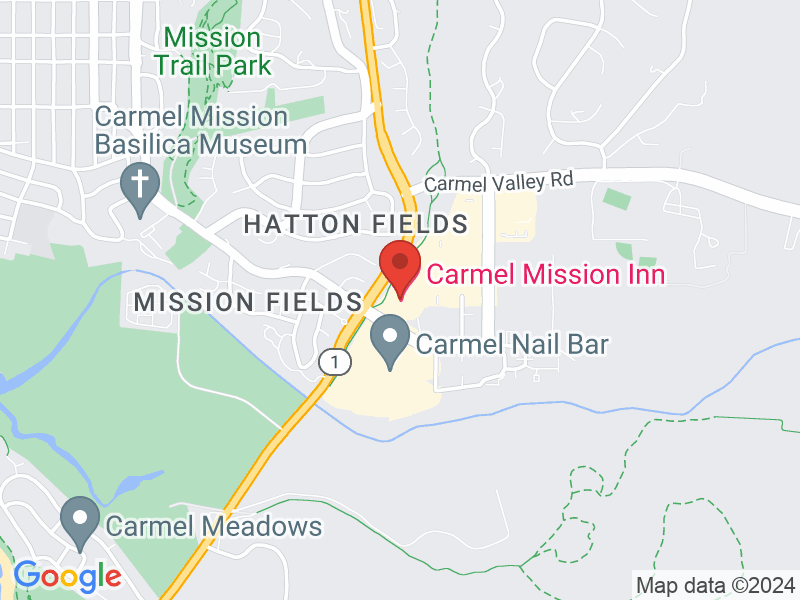 Map of Carmel Mission Inn