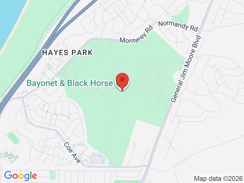 Map of Bayonet & Blackhorse Golf Course